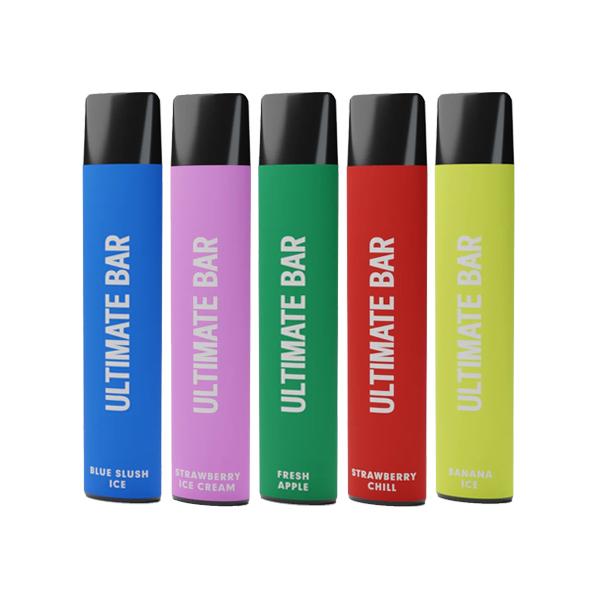 20mg Ultimate Bar Disposable Nic Salt Pod 575 Puffs - VAPE.CO.UK