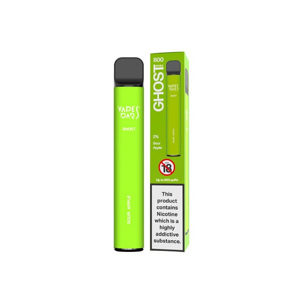 20mg Vapes Bars Ghost 800 Disposable Vape - 5 For £20 & Free Delivery!