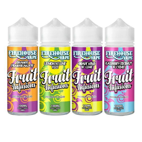 Firehouse Vape Fruit Infusions 100ml Shortfill 0mg (70VG/30PG) - VAPE.CO.UK