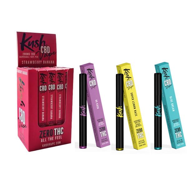 Kush Vape 200mg CBD Disposable Vape Pen (70VG/30PG) - VAPE.CO.UK