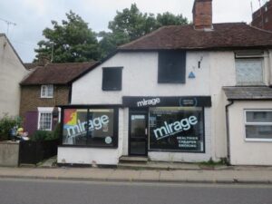 Front of Mirage store in Colchester, my first vape shop