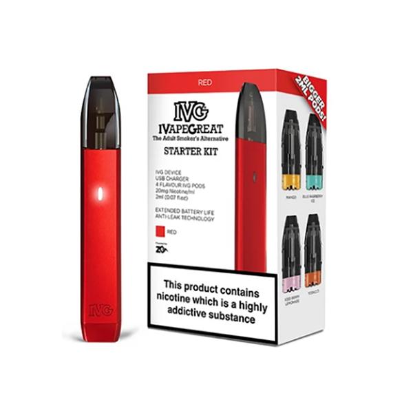 IVG Starter kit with free 4 Nic Salt pods | Quit smoking with vape.co.uk