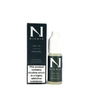 NIC NIC 15mg Flavourless Vape Juice Nicotine Shot (100VG) 10ml