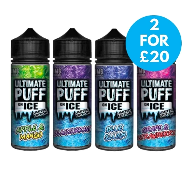 Ultimate puff on ice 100ml 2 for £20