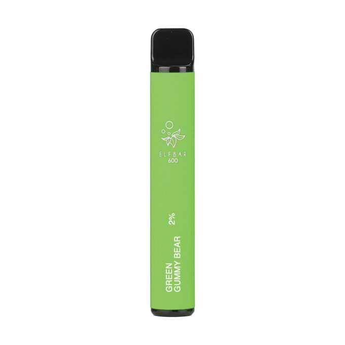 Elf Bar 20mg (2%) 600 Puffs Disposable Vape green gummy bear