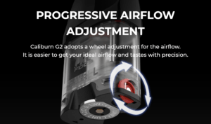 uwell caliburn g2 vape kit airflow