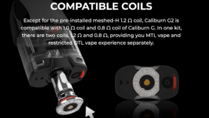 uwell caliburn g2 vape kit compatible coils