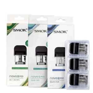 Smok Novo 2 Replacement Pods – MTL_Mesh_Quartz