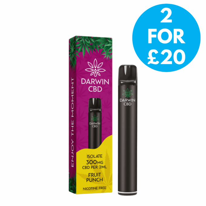Darwin 300mg CBD Isolate Prefilled Vape Kit