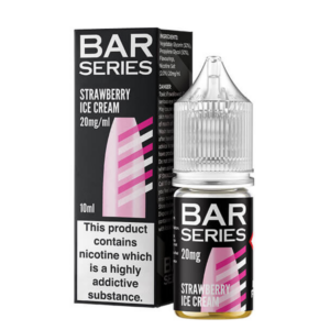 20mg (2%) Bar Series 10ml Nic Salts strawberry ice cream