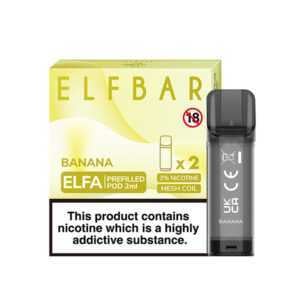 ELF Bar ELFA 20mg (2%) Prefilled Pods (2 pack) banana