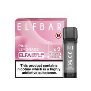 ELF Bar ELFA 20mg (2%) Prefilled Pods (2 pack) pink lemonade