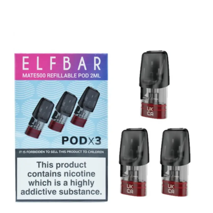 Elf Bar Mate 500 Replacement Refillable Pods 2ml