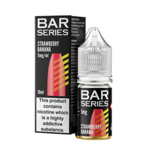 5mg (0.5%) Bar Series Nic Salt 10ml - Strawberry Banana