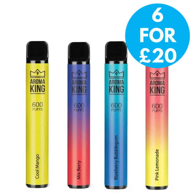 20mg Aroma King Bar 600 Disposable Vape Device