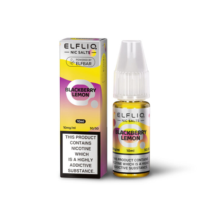 10mg (1%) ELFLIQ By Elf Bar 10ml Nic Salt blackberry lemon