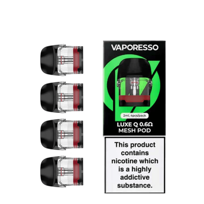 Vaporesso Luxe Q Replacement Mesh Pods 4PCS 0.6Ω/1.0Ω 2ml