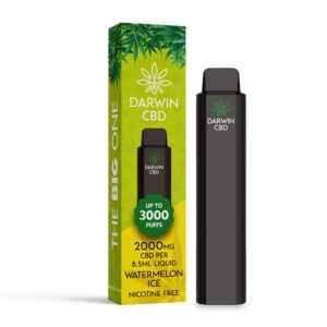 Darwin The Big One 2000mg CBD 3000 Puffs watermelon ice