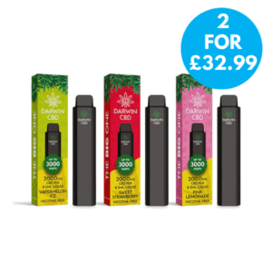 Darwin The Big one CBD disposable Vape - 2 for £32.99 and Free next day delivery