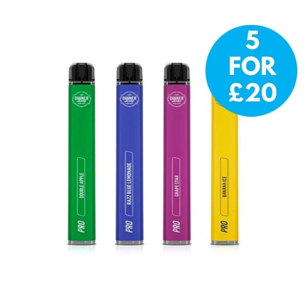 20mg Dinner Lady Vape Pen Pro Disposable Vaping Device 600 Puffs VAPE