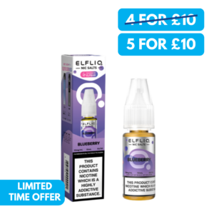 Elfliq 10mg Nic Salts - 5 For £10 Limited Time Offer