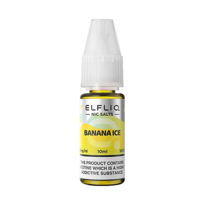 10mg (1%) ELFLIQ By Elf Bar 10ml Nic Salt banana ice