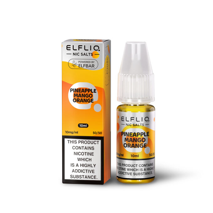 10mg (1%) ELFLIQ By Elf Bar 10ml Nic Salt pineapple mango orange