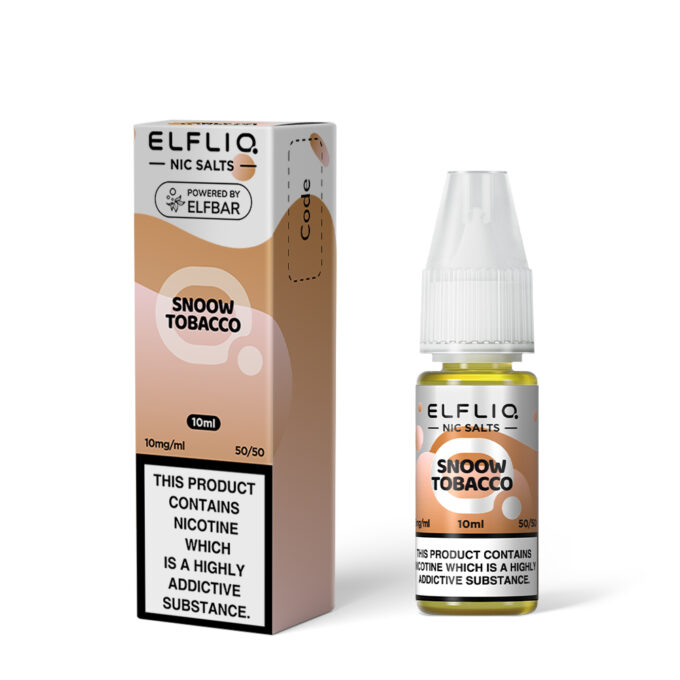 10mg (1%) ELFLIQ By Elf Bar 10ml Nic Salt snoow tobacco