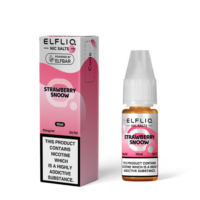 10mg (1%) ELFLIQ By Elf Bar 10ml Nic Salt strawberry snoow