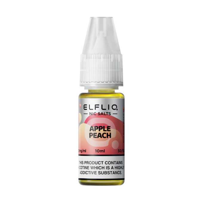 10mg (1%) ELFLIQ By Elf Bar 10ml Nic Salt apple peach