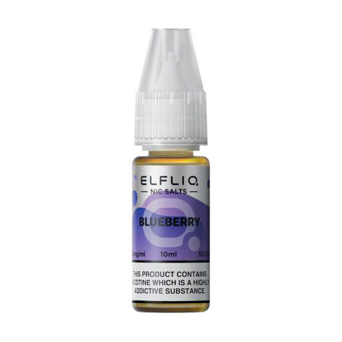 10mg (1%) ELFLIQ By Elf Bar 10ml Nic Salt blueberry