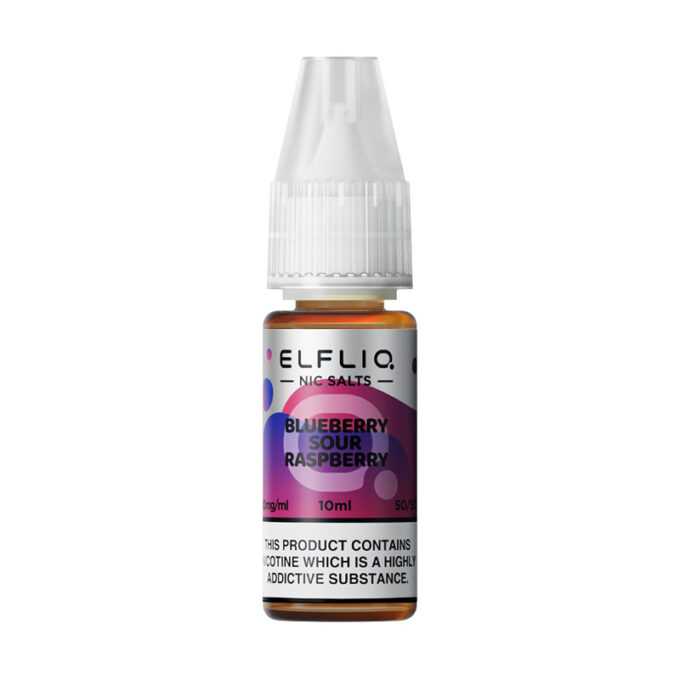 10mg (1%) ELFLIQ By Elf Bar 10ml Nic Salt blueberry sour raspberry