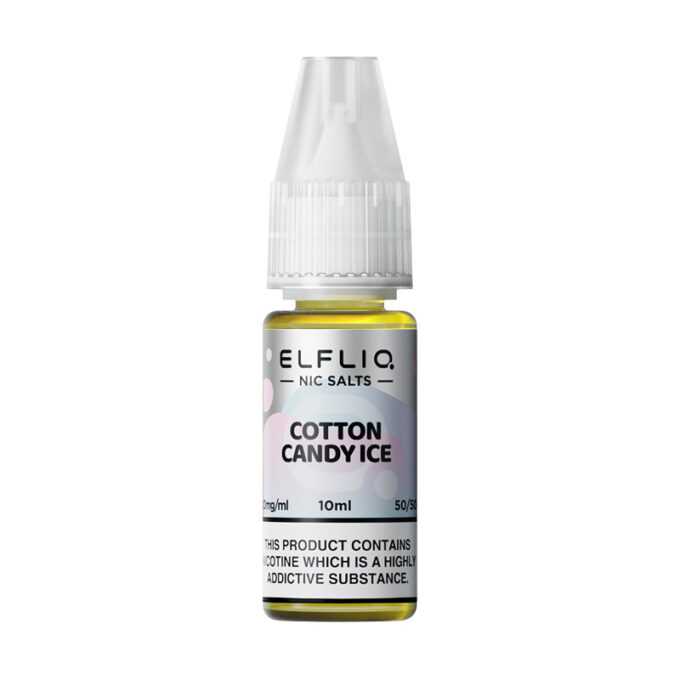 10mg (1%) ELFLIQ By Elf Bar 10ml Nic Salt cotton candy ice