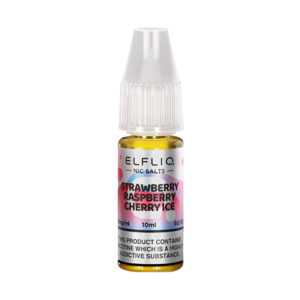 10mg (1%) ELFLIQ By Elf Bar 10ml Nic Salt - Strawberry Raspberry Cherry Ice