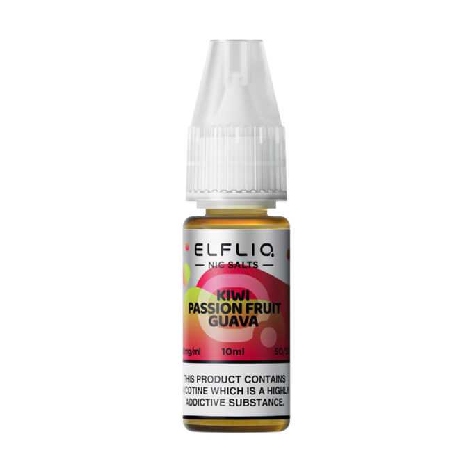 10mg (1%) ELFLIQ By Elf Bar 10ml Nic Salt kiwi passionfruit guava