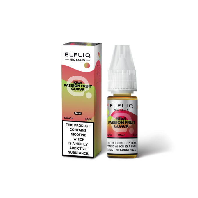 10mg (1%) ELFLIQ By Elf Bar 10ml Nic Salt kiwi passionfruit guava