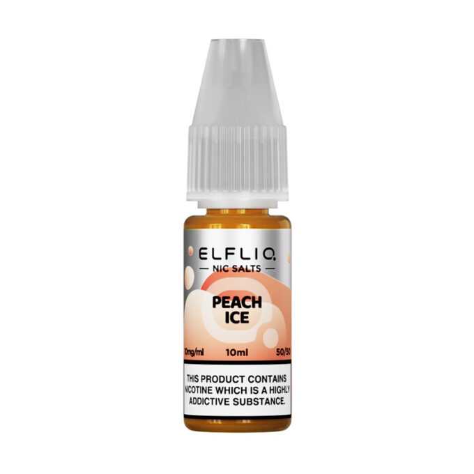 10mg (1%) ELFLIQ By Elf Bar 10ml Nic Salt peach ice