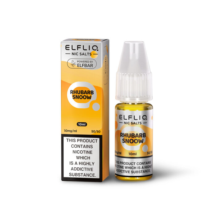 10mg (1%) ELFLIQ By Elf Bar 10ml Nic Salt rhubarb snoow