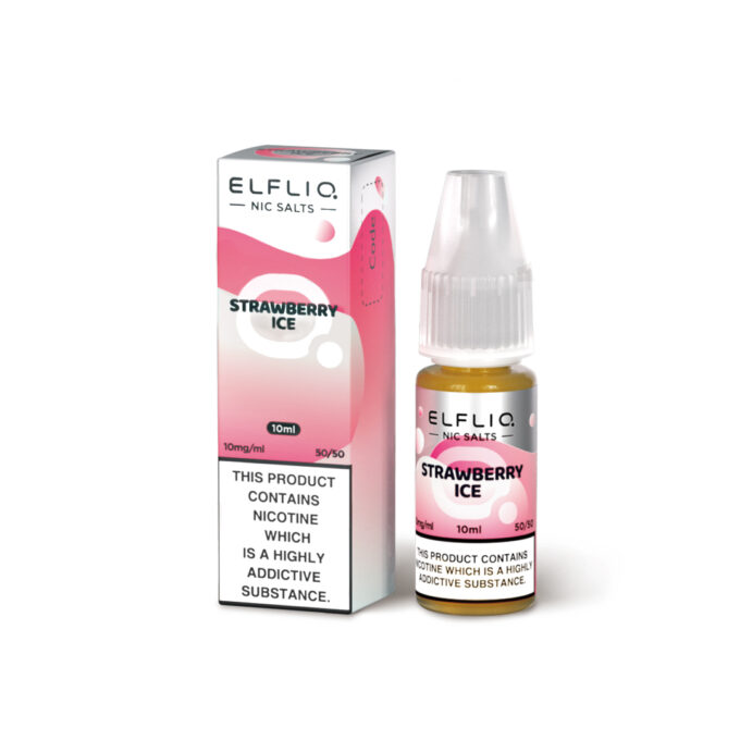 10mg (1%) ELFLIQ By Elf Bar 10ml Nic Salt strawberry ice