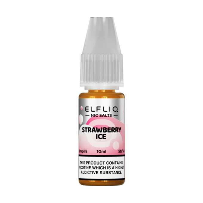 10mg (1%) ELFLIQ By Elf Bar 10ml Nic Salt strawberry ice