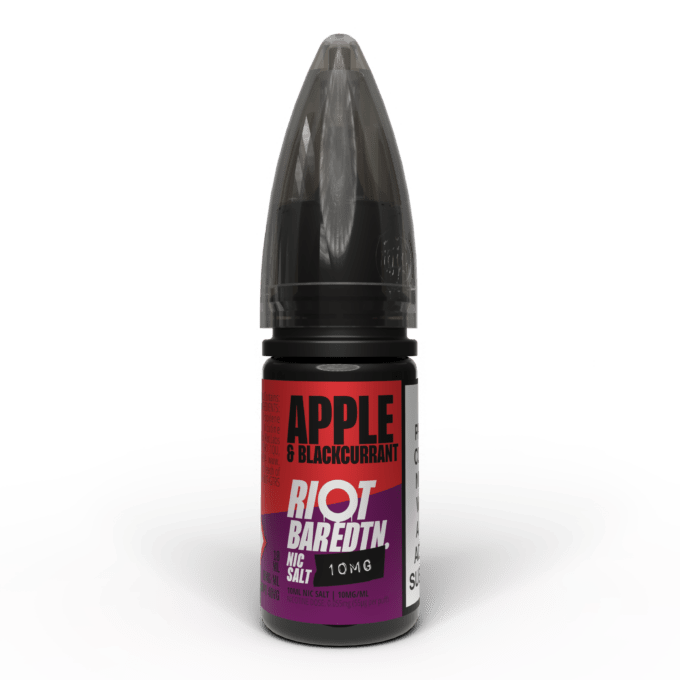 10mg (1%) Riot E-liquid BAR EDTN 10ml Nic Salts apple blackcurrant