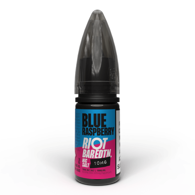 10mg (1%) Riot E-liquid BAR EDTN 10ml Nic Salts blueberry raspberry