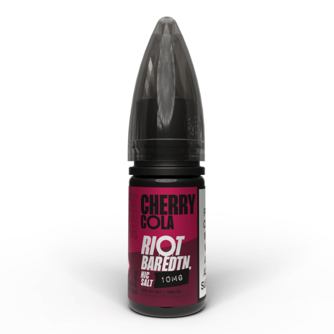 10mg (1%) Riot E-liquid BAR EDTN 10ml Nic Salts cherry cola