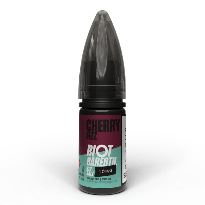 10mg (1%) Riot E-liquid BAR EDTN 10ml Nic Salts cherry fizz