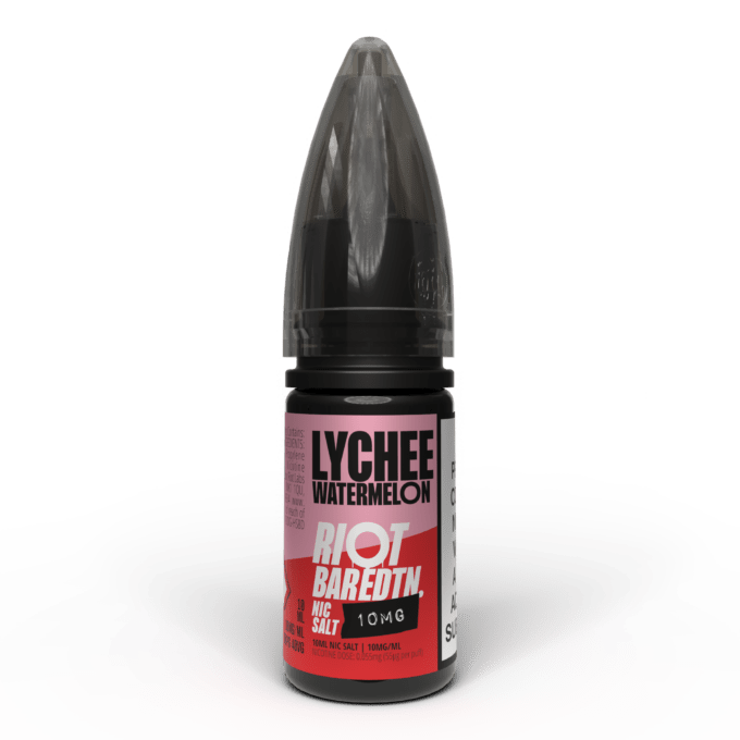 10mg (1%) Riot E-liquid BAR EDTN 10ml Nic Salts lychee watermelon