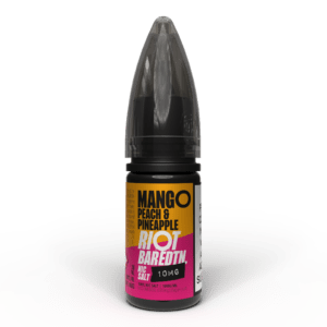 10mg (1%) Riot E-liquid BAR EDTN 10ml Nic Salts mango peach pineapple