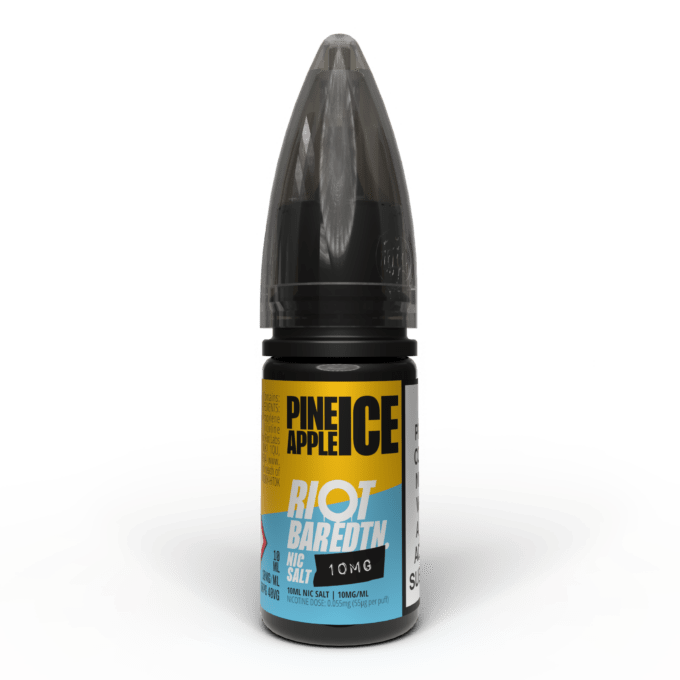 10mg (1%) Riot E-liquid BAR EDTN 10ml Nic Salts pineapple ice