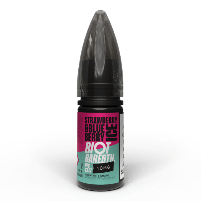 10mg (1%) Riot E-liquid BAR EDTN 10ml Nic Salts strawberry blueberry ice