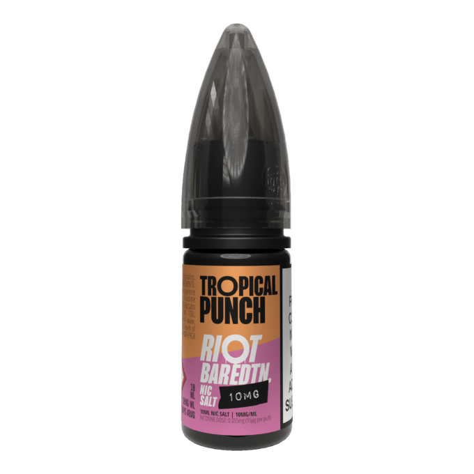 10mg (1%) Riot E-liquid BAR EDTN 10ml Nic Salts tropical punch