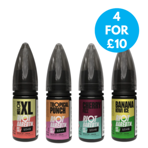 Riot Bar EDTN 20mg Nic Salt E-liquid - 4 For £10 (1)
